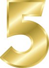 Vektor für goldende 5